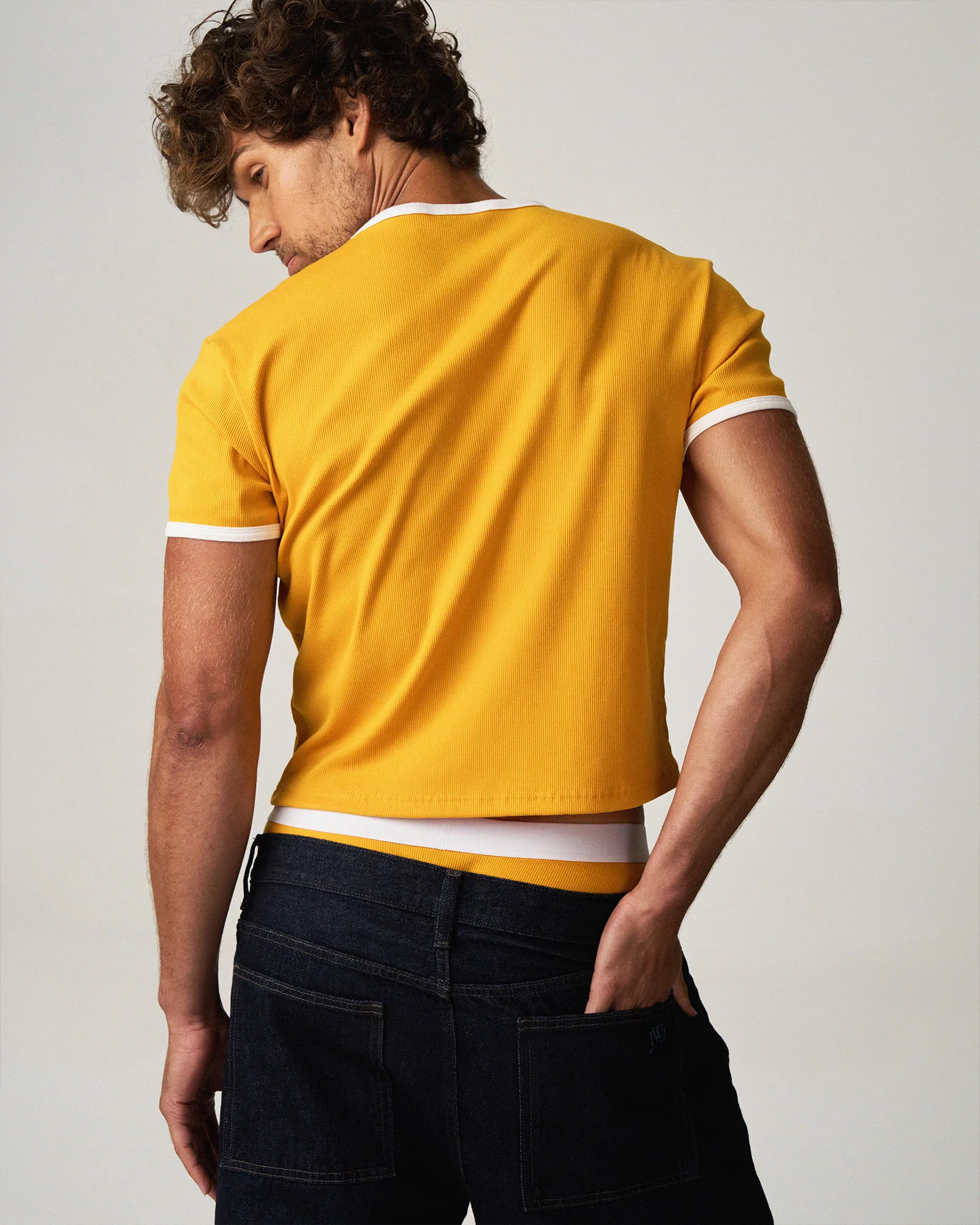 M.V.P. Retro Cropped Tee - Marigold - Image 4