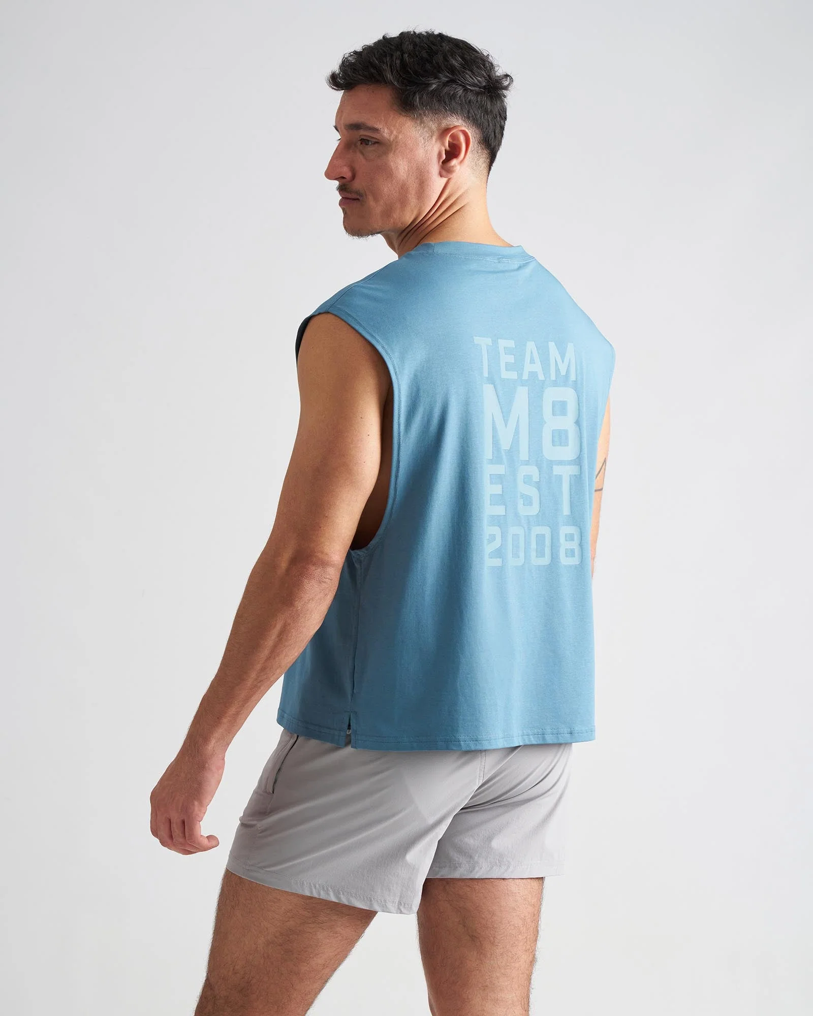 Strike Box Muscle Tank - Steel - Image 3