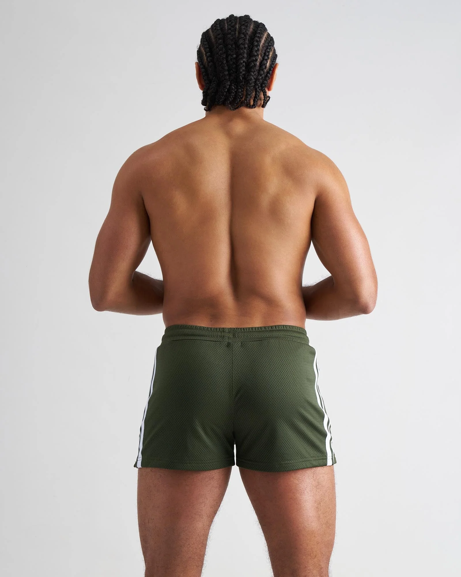 S.S.C. Fraternity Mesh 3" Short - Forest Green - Image 3