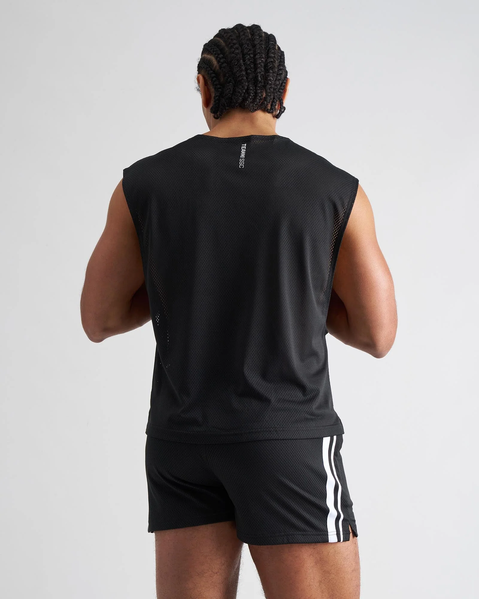 S.S.C. Mesh Muscle Tank - Black - Image 3